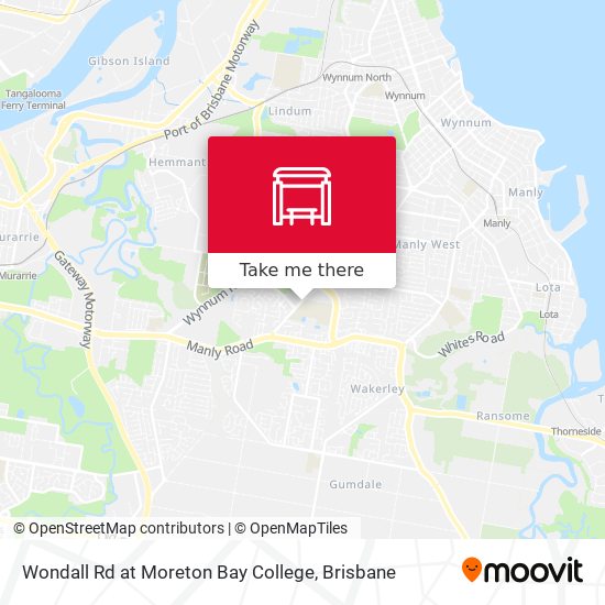 Wondall Rd at Moreton Bay College map