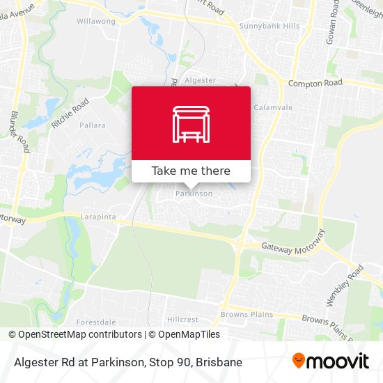 Algester Rd at Parkinson, Stop 90 map