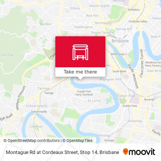 Montague Rd at Cordeaux Street, Stop 14 map