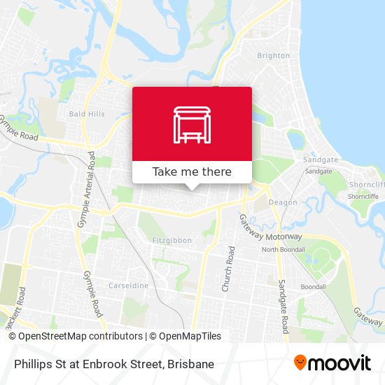 Phillips St at Enbrook Street map