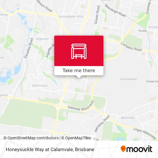 Honeysuckle Way at Calamvale map