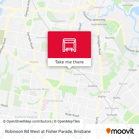Robinson Rd West at Fisher Parade map