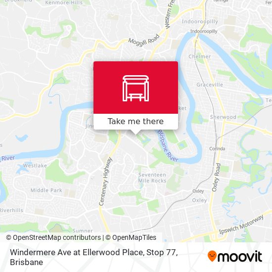 Windermere Ave at Ellerwood Place, Stop 77 map