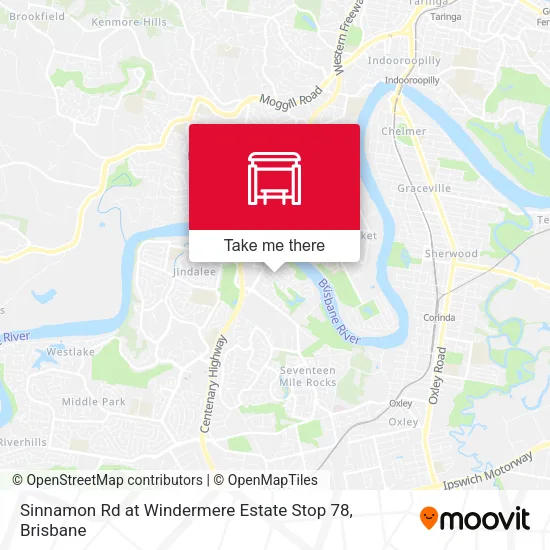 Sinnamon Rd at Windermere Estate Stop 78 map