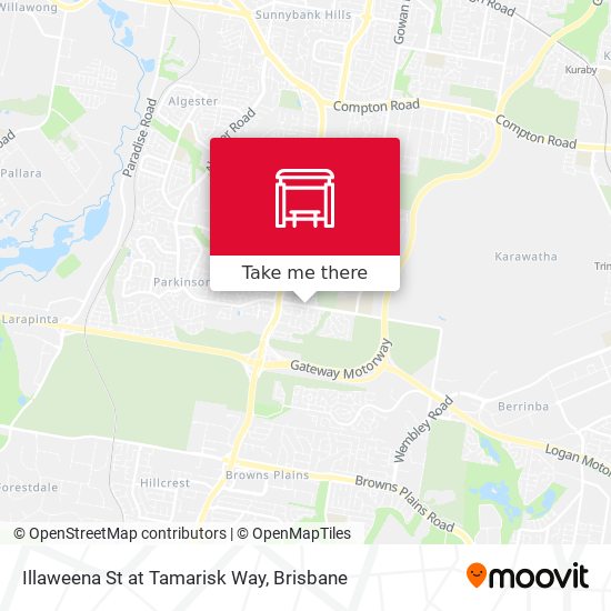 Illaweena St at Tamarisk Way map