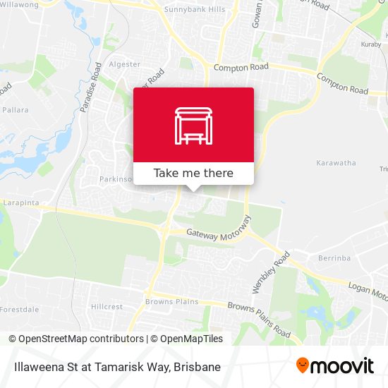 Illaweena St at Tamarisk Way map