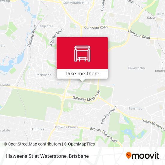 Illaweena St at Waterstone map
