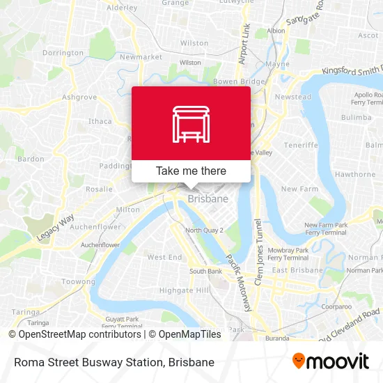 Mapa Roma Street Busway Station