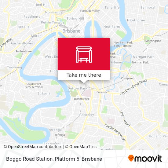 Mapa Boggo Road Station, Platform 5