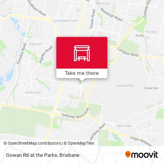 Gowan Rd at the Parks map