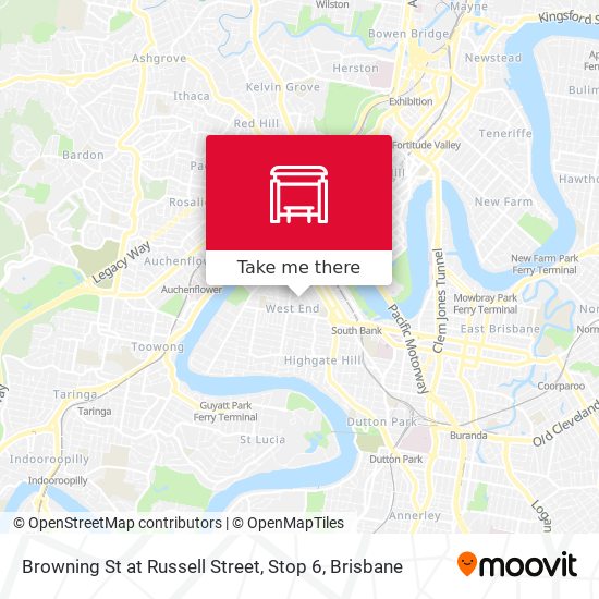 Browning St at Russell Street, Stop 6 map