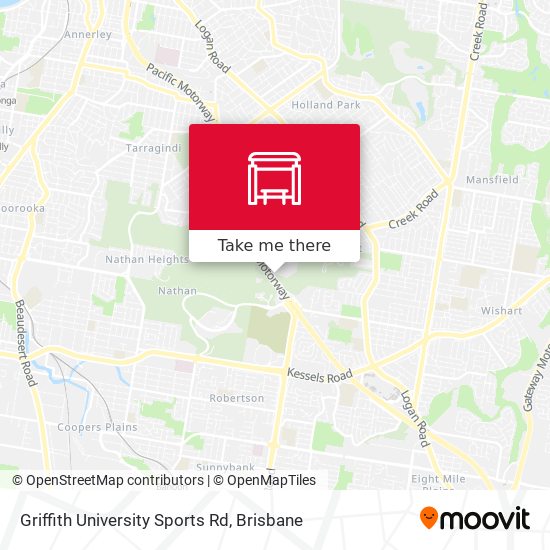 Griffith University Sports Rd map