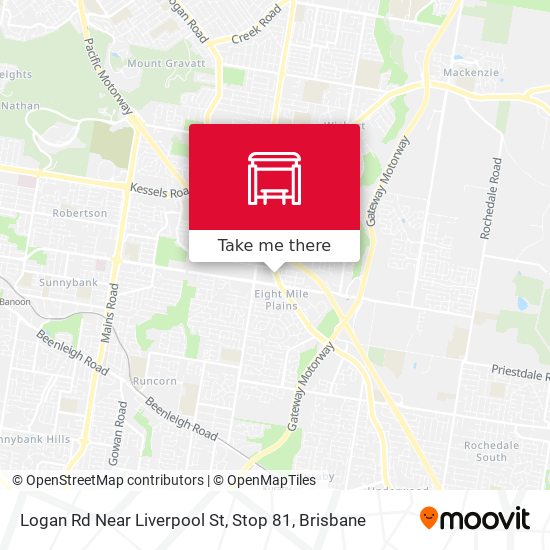 Logan Rd Near Liverpool St, Stop 81 map