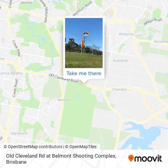 Old Cleveland Rd at Belmont Shooting Complex map