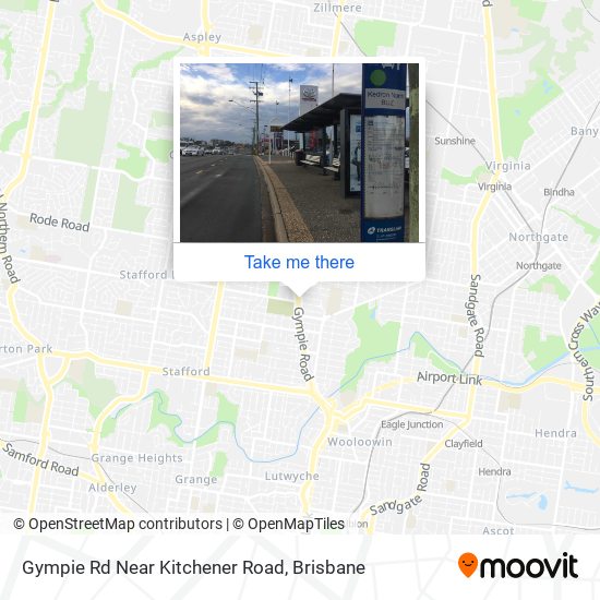 Mapa Gympie Rd Near Kitchener Road