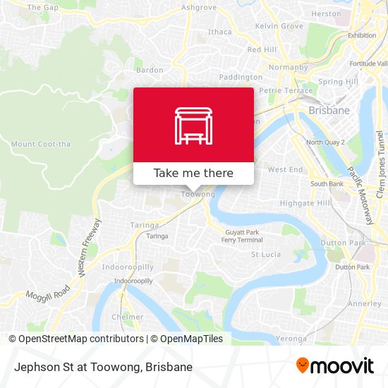 Jephson St at Toowong map