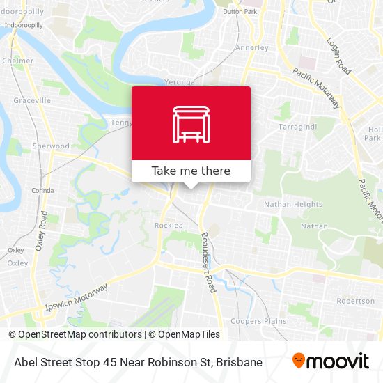 Abel Street Stop 45 Near Robinson St map