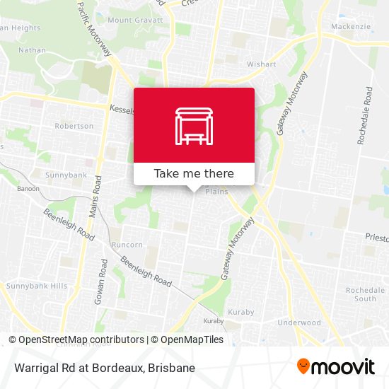 Warrigal Rd at Bordeaux map