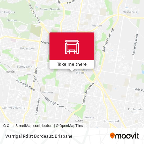 Warrigal Rd at Bordeaux map