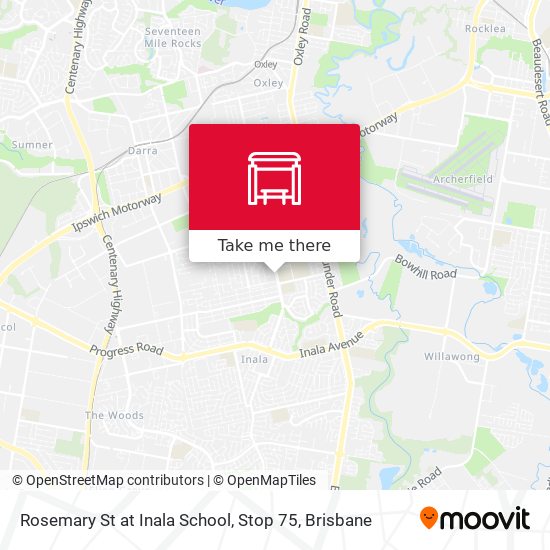 Rosemary St at Inala School, Stop 75 map