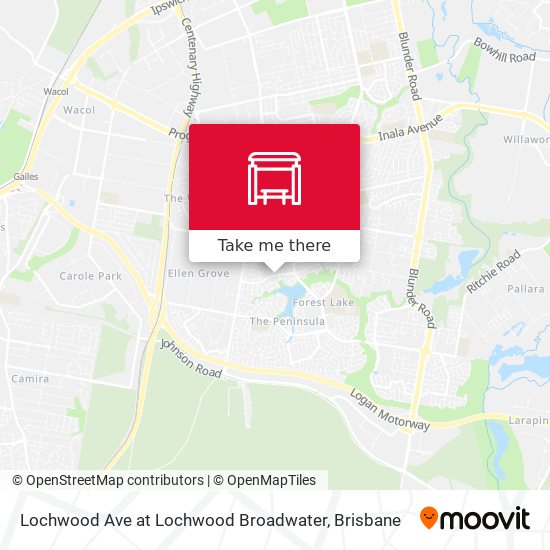 Lochwood Ave at Lochwood Broadwater map