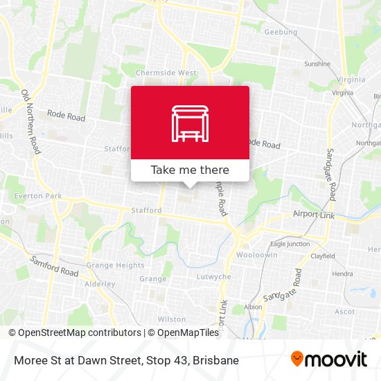 Moree St at Dawn Street, Stop 43 map