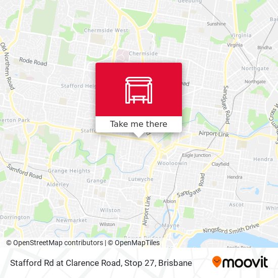 Stafford Rd at Clarence Road, Stop 27 map