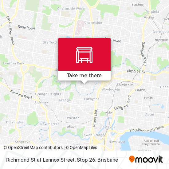 Richmond St at Lennox Street, Stop 26 map