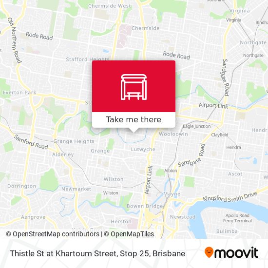 Thistle St at Khartoum Street, Stop 25 map