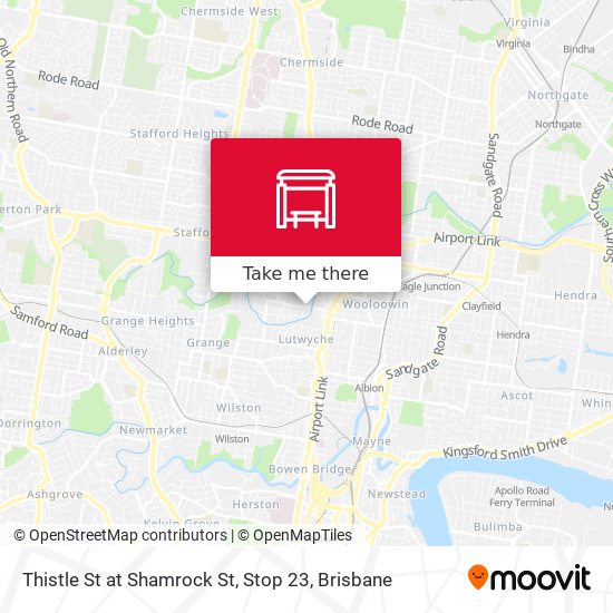 Thistle St at Shamrock St, Stop 23 map