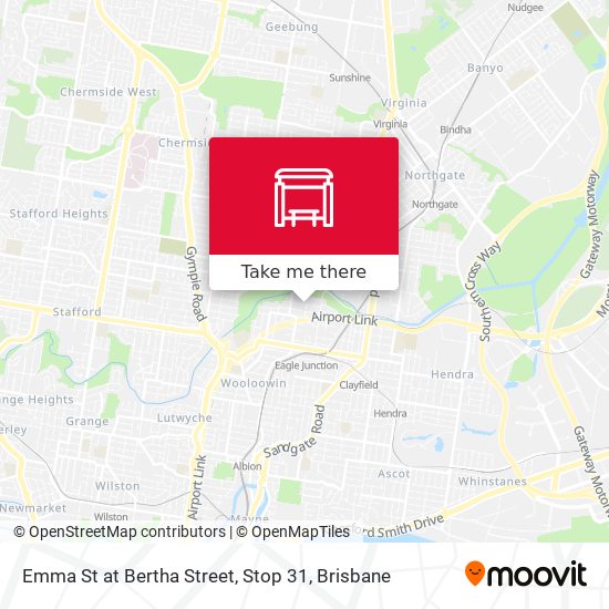 Emma St at Bertha Street, Stop 31 map