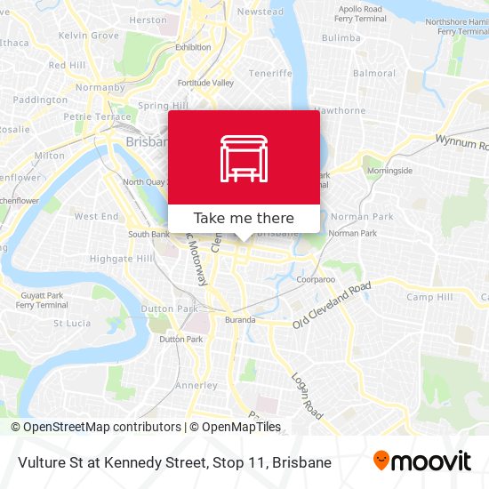 Vulture St at Kennedy Street, Stop 11 map