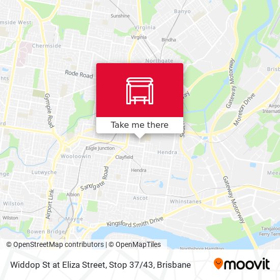 Widdop St at Eliza Street, Stop 37 / 43 map