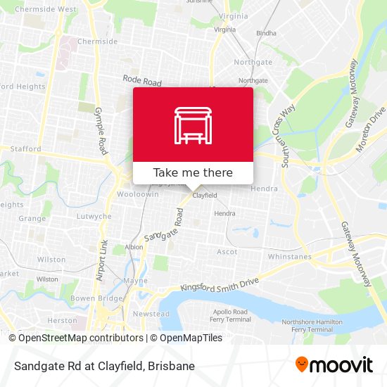 Sandgate Rd at Clayfield map