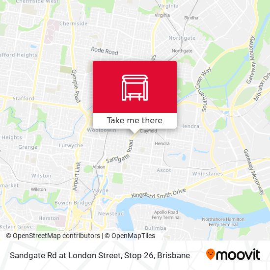 Sandgate Rd at London Street, Stop 26 map