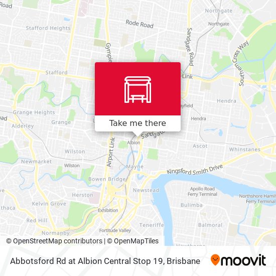 Mapa Abbotsford Rd at Albion Central Stop 19