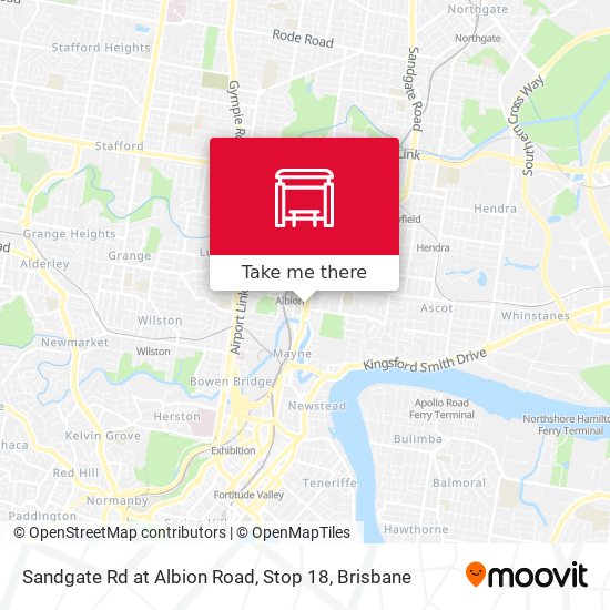 Sandgate Rd at Albion Road, Stop 18 map