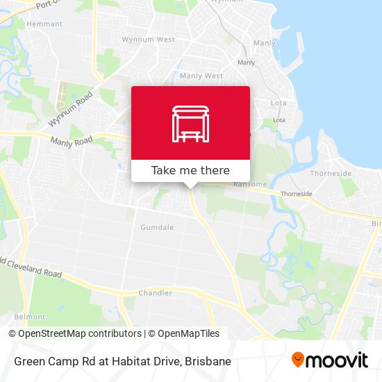 Green Camp Rd at Habitat Drive map