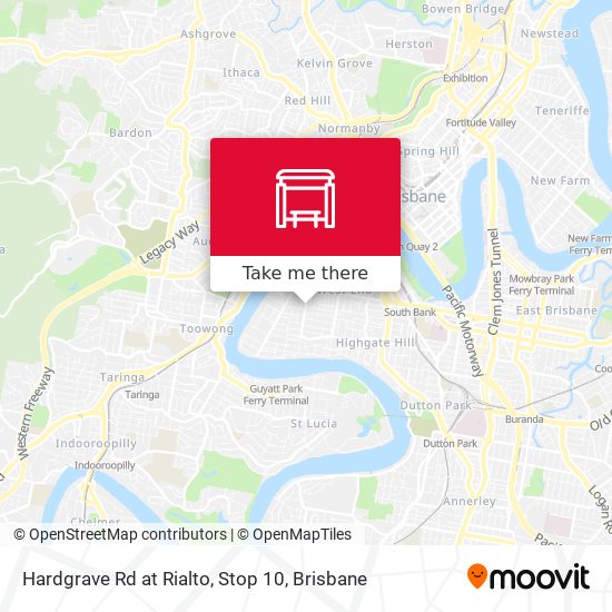 Hardgrave Rd at Rialto, Stop 10 map