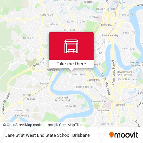 Mapa Jane St at West End State School
