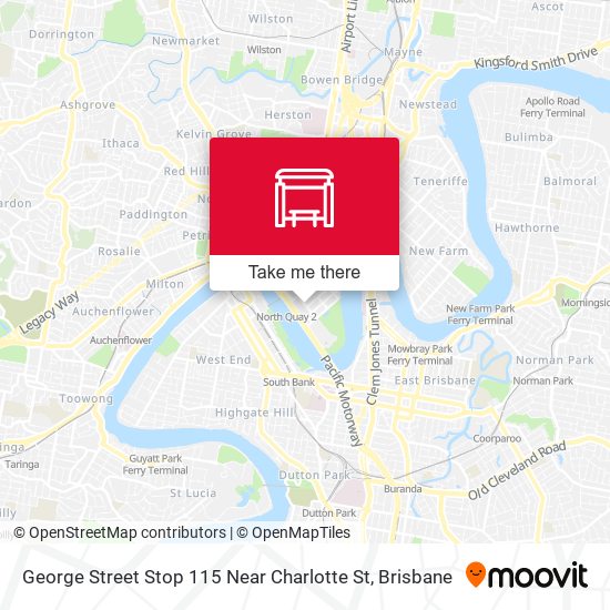 George Street Stop 115 Near Charlotte St map