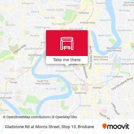 Gladstone Rd at Morris Street, Stop 10 map