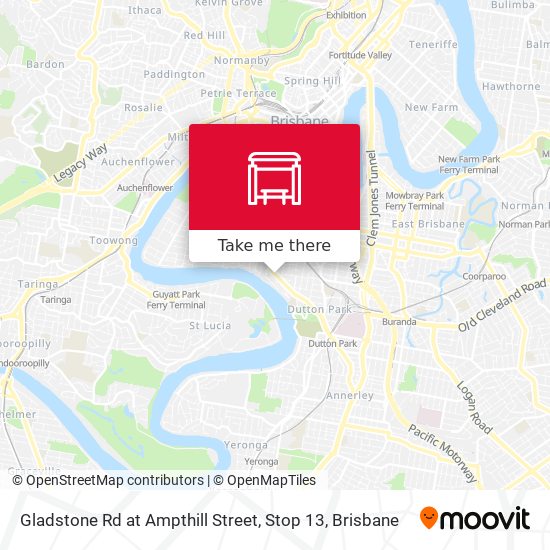 Gladstone Rd at Ampthill Street, Stop 13 map