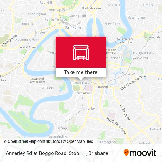 Mapa Annerley Rd at Boggo Road, Stop 11