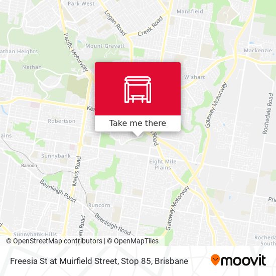 Freesia St at Muirfield Street, Stop 85 map