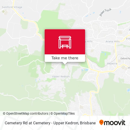 Mapa Cemetery Rd at Cemetery - Upper Kedron