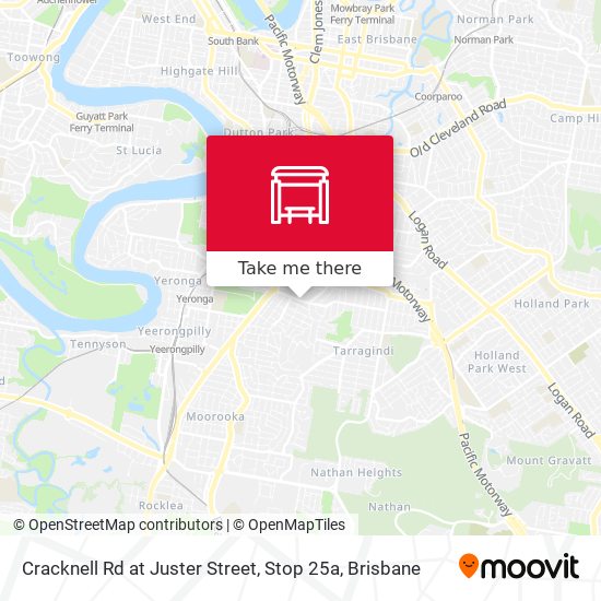 Cracknell Rd at Juster Street, Stop 25a map