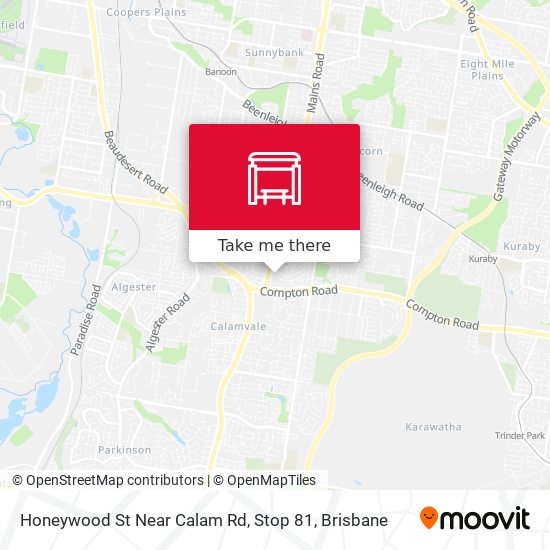Honeywood St Near Calam Rd, Stop 81 map