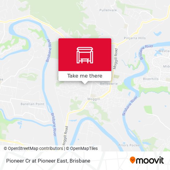 Pioneer Cr at Pioneer East map