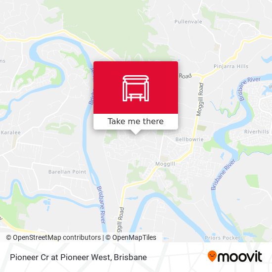 Pioneer Cr at Pioneer West map